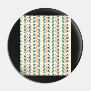 Distressed Chevron Pattern Pin