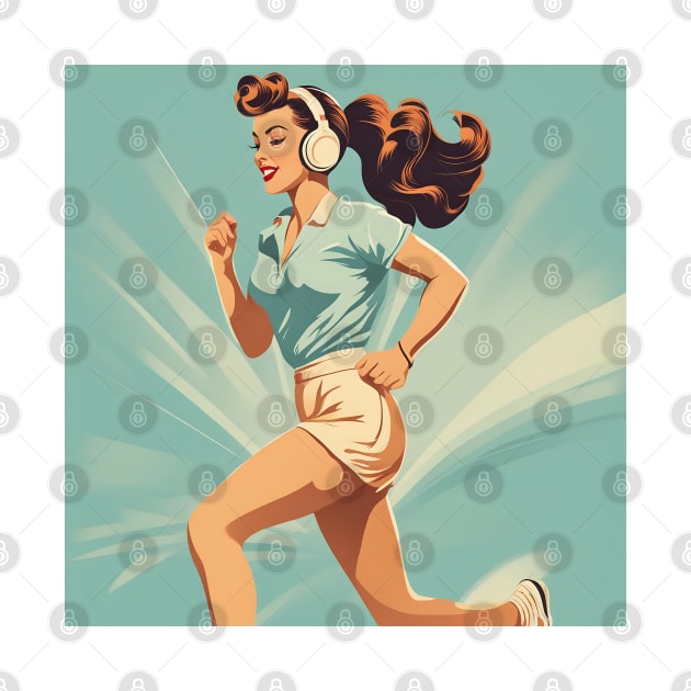 Retro Fit Run Jogging Jive Pin Up Pace by di-age7