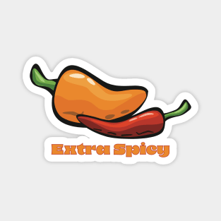 Extra Spicy Hot Peppers Magnet