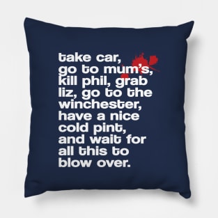 Take car, go to mum's... Pillow