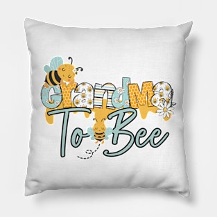 Grandma to bee-Buzzing with Love: Newborn Bee Pun Gift Pillow