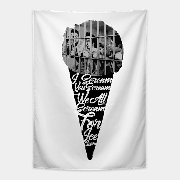 I Scream Ice Cream Down by Law Tribute Tapestry by chilangopride