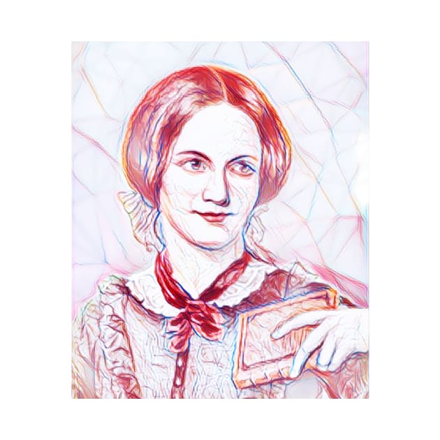 Charlotte Bronte Line art by JustLit