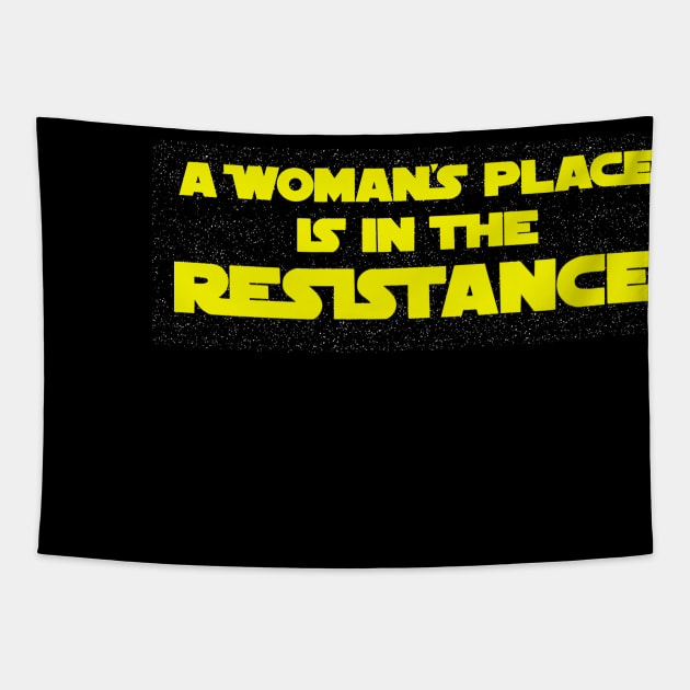 A Woman’s Place is in the Resistance Tapestry by Eloquent Moxie