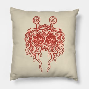 Flying Spaghetti Monster (tomato sauce) Pillow