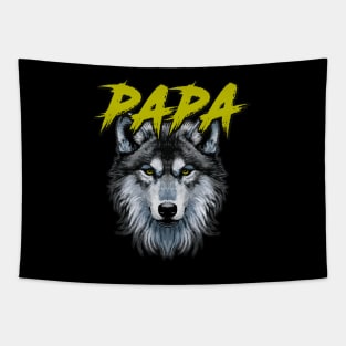 Papa Wolf Hunting Dad Tapestry