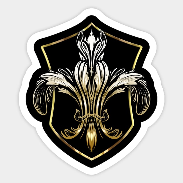 Mardi Gras Fleur-de-Lis Sticker