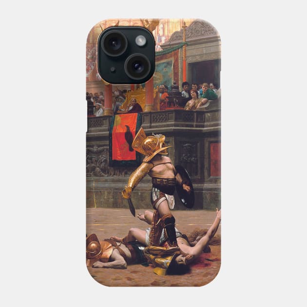 Thumbs Down (Pollice Verso) - Jean-Léon Gérôme Phone Case by ETOS ARS