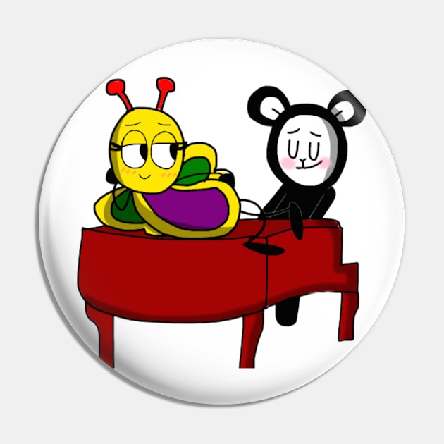 Playing the Piano Pin by BabyLambCreations143