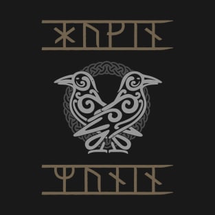 Odin's Ravens Huginn & Muninn | Norse Mythology T-Shirt