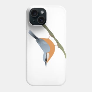 Nuthatch digital Phone Case