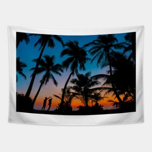 Summer Nights In The Beach Tapestry