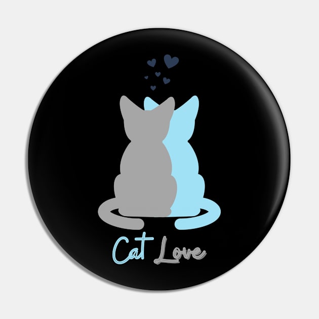 Cat Love Pin by NickDsigns