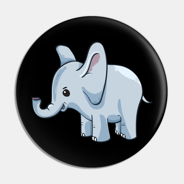 Cute and Adorable Pet Baby Elephant Animal Pin by Normo Apparel