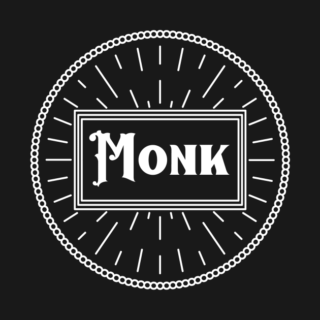 DnD Monk - Dark by banditotees