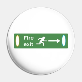 Fire Exit Portal Pin