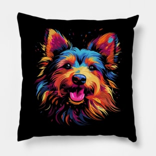 Australian Terrier Smiling Pillow