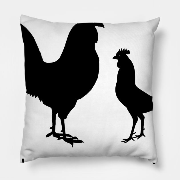 Rooster V2 Pillow by ZCollects