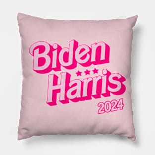 Biden Harris 2024 - Saving Democracy Barbie Style! Pillow