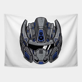 Blue Mecha Squad Tapestry