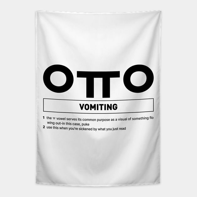 Vomiting ㅇㅠㅇ in Korean Slang Emoticon Tapestry by SIMKUNG