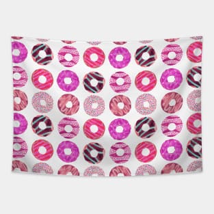 Donuts Magenta Tapestry
