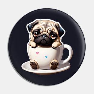 Pug Mug Pin