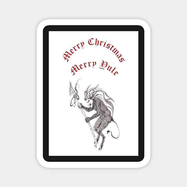 Krampus Yule Magnet by LucyDreams