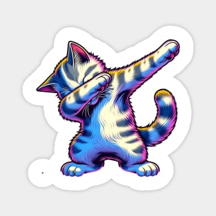 Cute Dabbing Cat Magnet