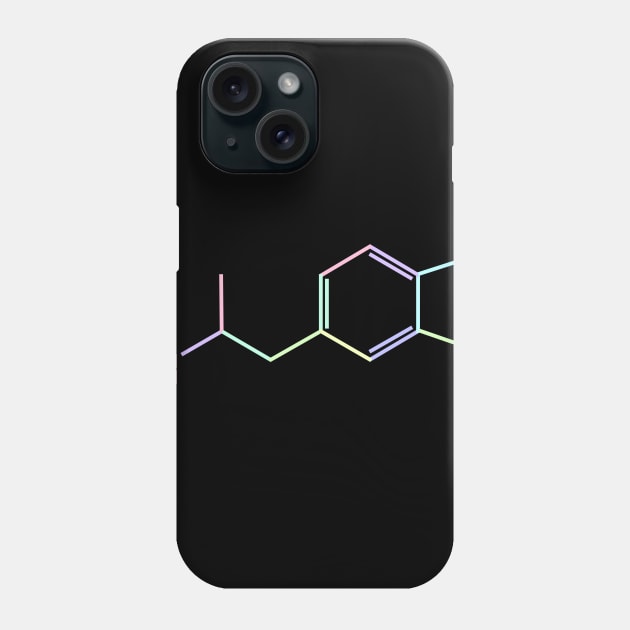 Ecstasy Kawaii Pastel Rainbow Molecule Phone Case by ChemECool