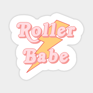 Roller Babe Lightning Bolt Magnet