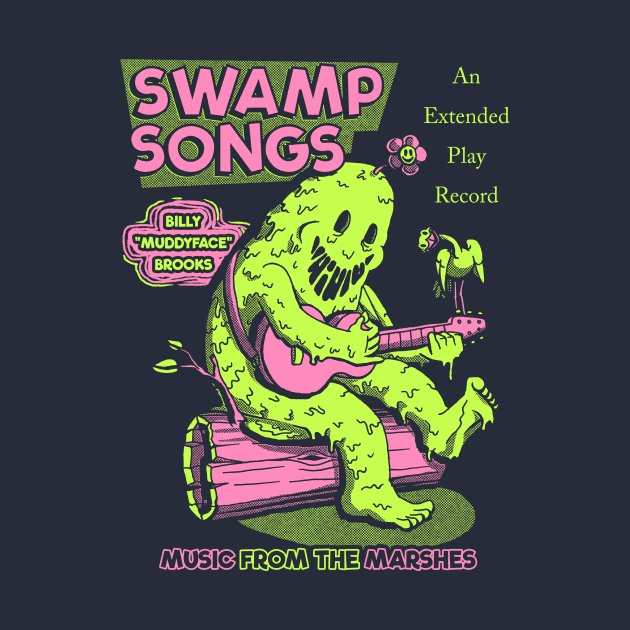 Swamp Songs - Black/Neon by Meganpalmer