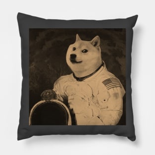 Doge To The Moon Funny Doge NASA Astronaut Pillow