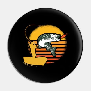 Fishing Fishing Fisherman Carp Birthday Gift Pin