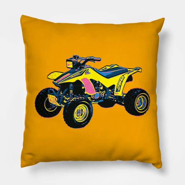 TRX 250R 1986 Pillow by AdorableBadassRacing