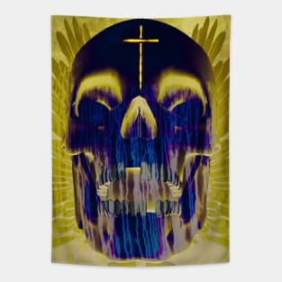 Spiritual art Skull Tapestry