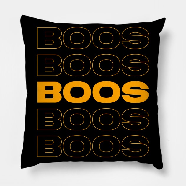 Boos - Fall Halloween Pillow by ArtfulTat