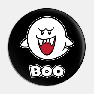 Boo! Spooky Halloween Ghost Pin