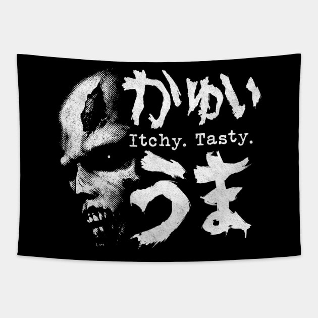 Itchy Tasty Z Tapestry by demonigote