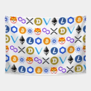 Crypto Altcoin Celebration Tapestry