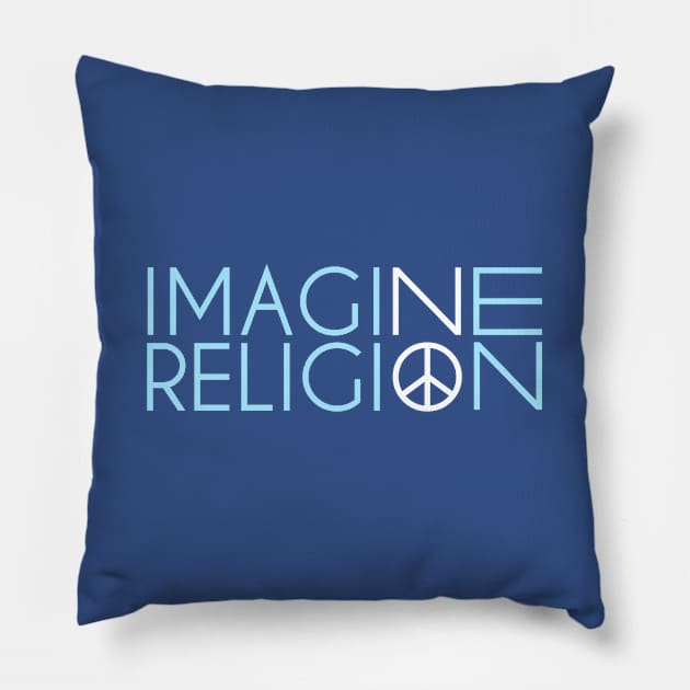 Imagine No Religion Pillow by bonedesigns