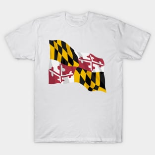 Rugged Maryland Flag T-Shirt (White)