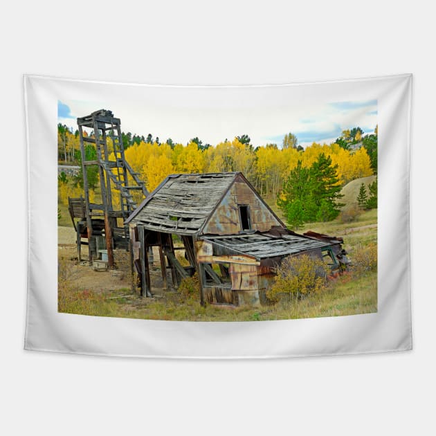 Abandoned Mine in Autumn Tapestry by bobmeyers