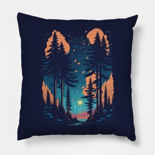 Pines Tree Night Pillow