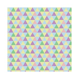 Geometric Triangles Polygonal Pattern - Pastel Colours T-Shirt