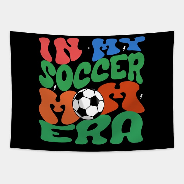Groovy In my soccer mom era Tapestry by TreSiameseTee