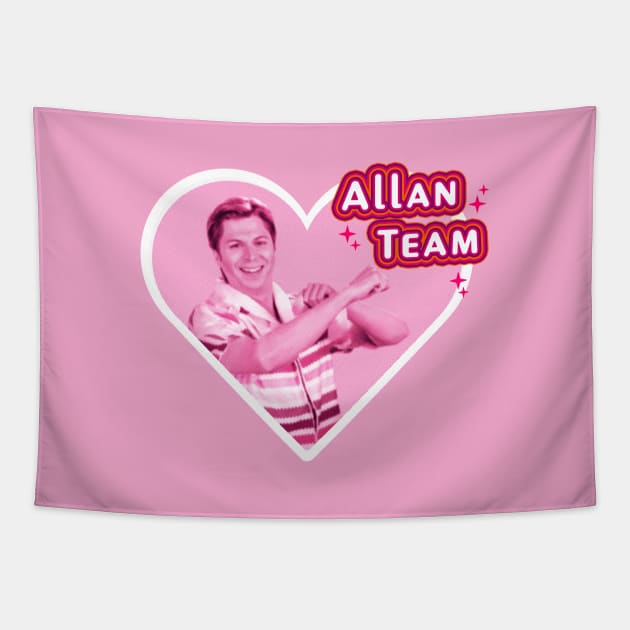 Allan Team, Barbie Movie cute pink,  bold design Tapestry by WeirdyTales