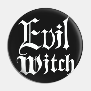 Evil Witch (White) Pin