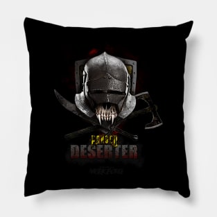 MÖRK BORG - Fanged Deserter crest Pillow