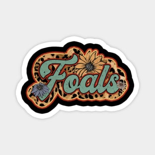 Vintage Foals Proud Name Personalized Birthday Retro Magnet